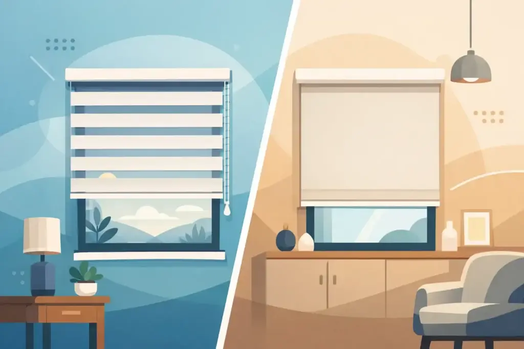 Zebra Blinds vs Roller Blinds