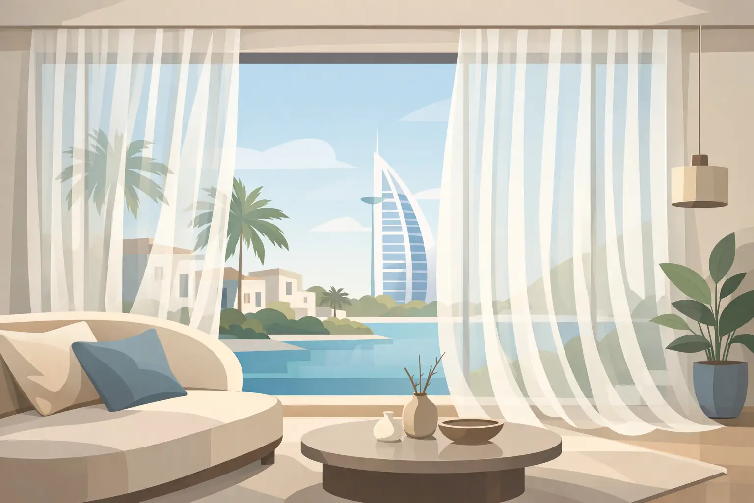 Custom curtains Dubai for modern home