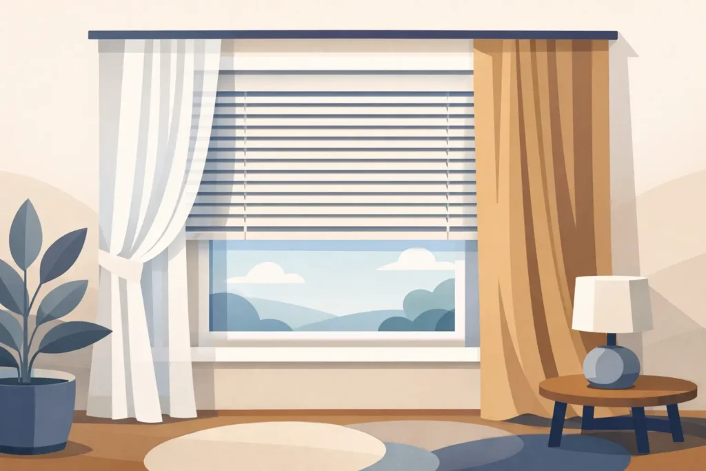 How to Layer Curtains With Blinds for Any Room
