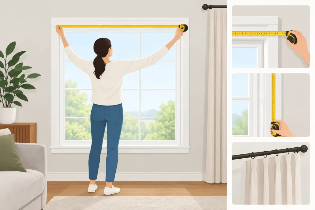 How to Measure Windows for Curtains Correctly